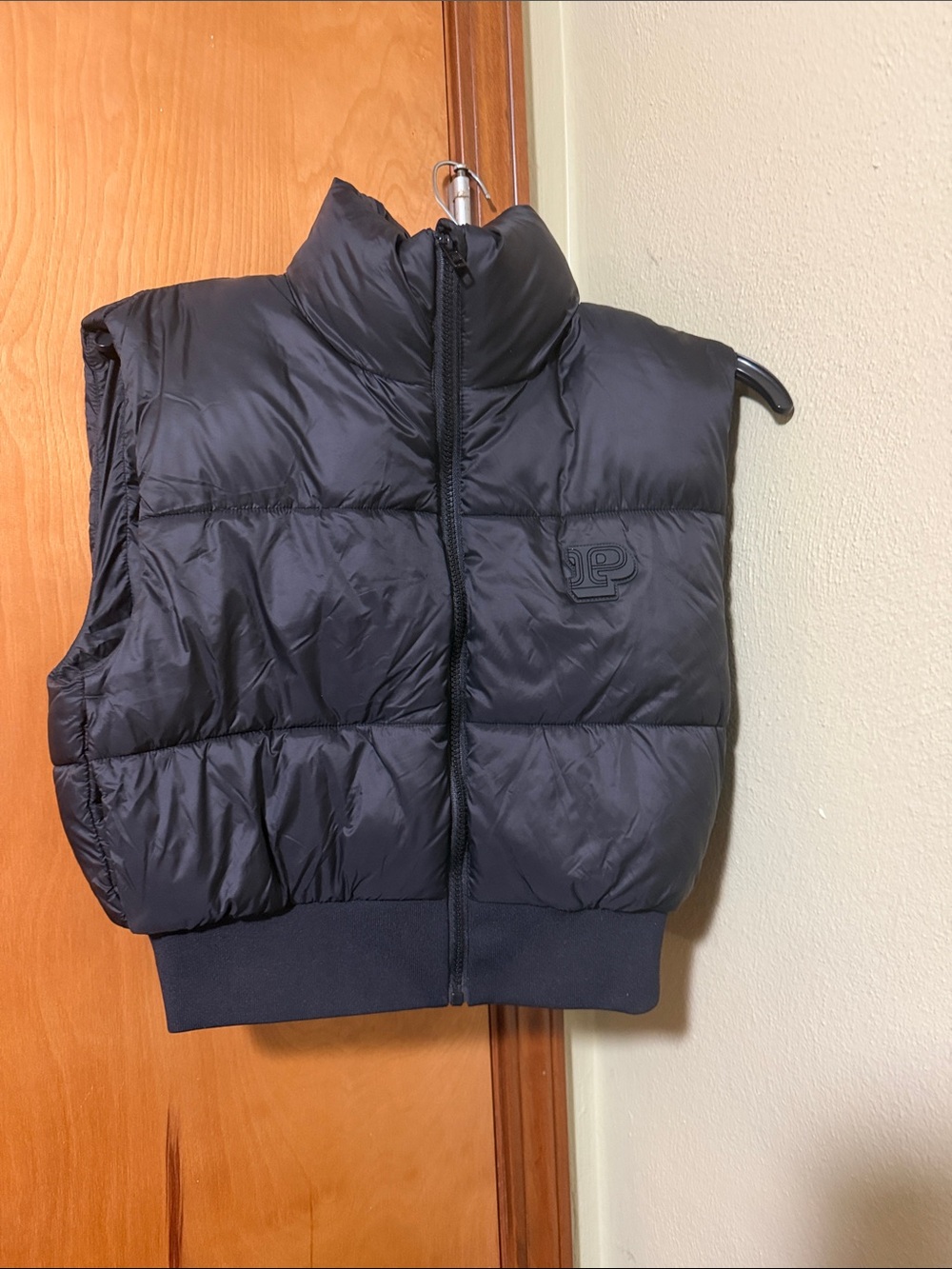 PINK Victoria's Secret Black Quilted Puffer Vest